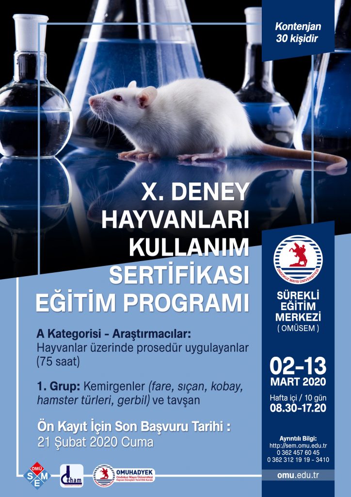 Deney Hayvanları Kullanım Sertifikası Eğitim Programı