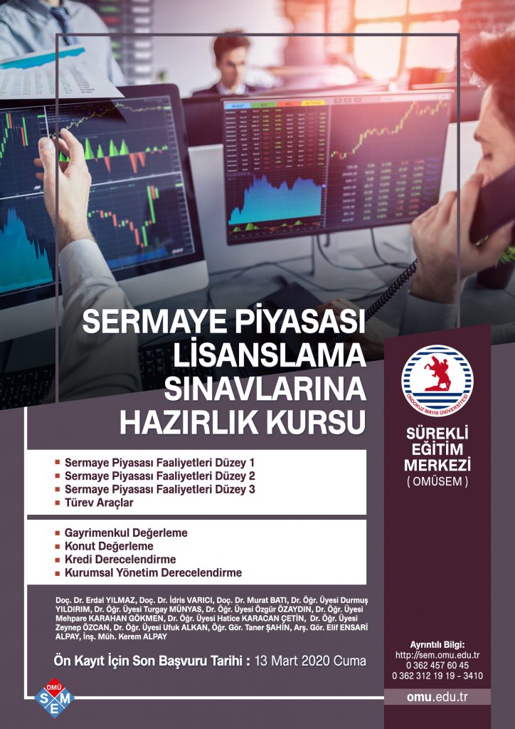 SERMAYE PİYASASI LİSANSLAMA SINAVLARINA HAZIRLIK KURSU