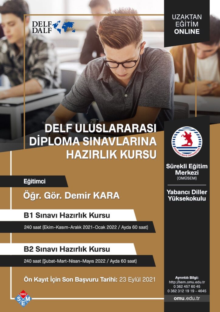 DELF ULUSLARARASI DİPLOMA SINAVLARINA HAZIRLIK KURSU