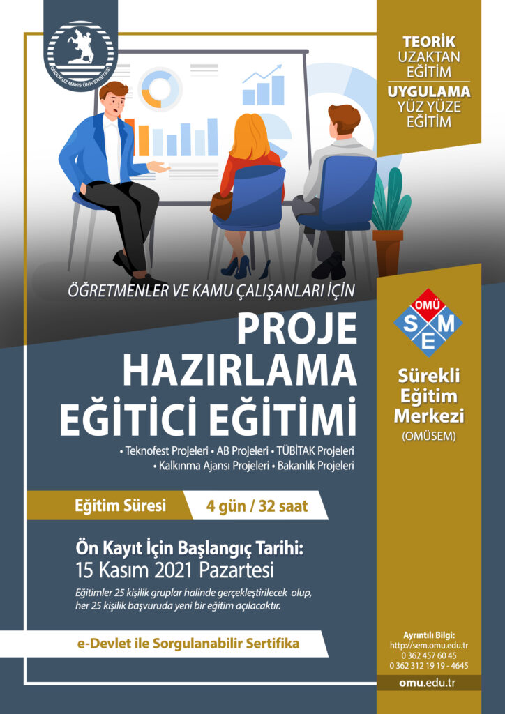ÖĞRETMENLER VE KAMU ÇALIŞANLARI İÇİN PROJE HAZIRLAMA EĞİTİCİ EĞİTİMİ