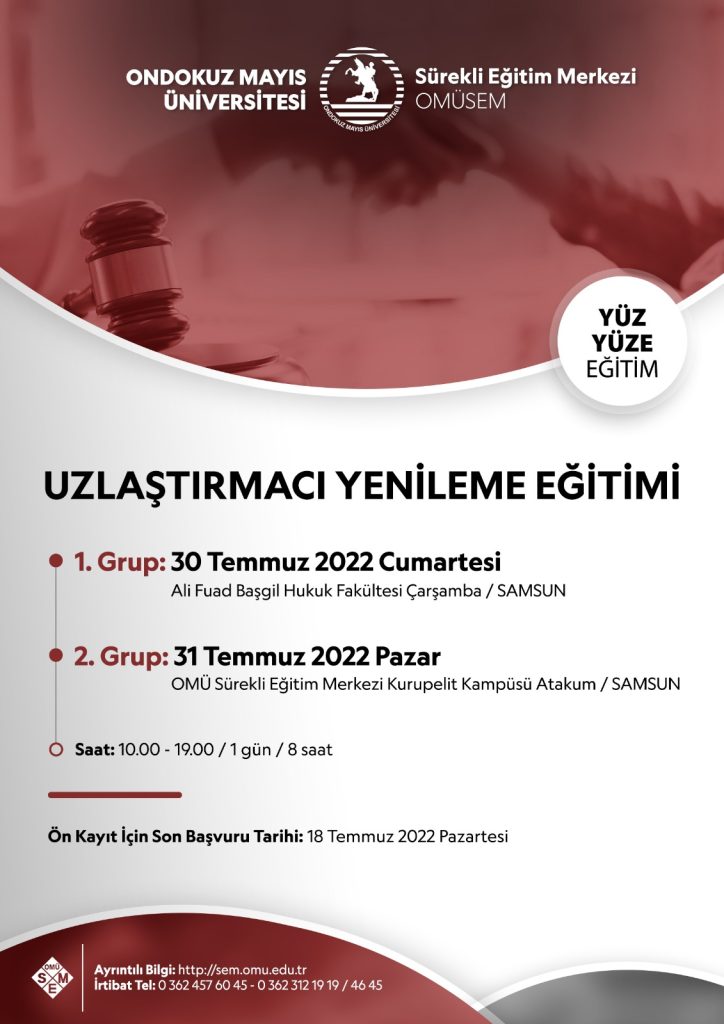 UZLAŞTIRMACI YENİLEME EĞİTİMİ