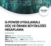 G-POWER UYGULAMALI GÜÇ VE ÖRNEK BÜYÜKLÜĞÜ HESAPLAMA EĞİTİM PROGRAMI