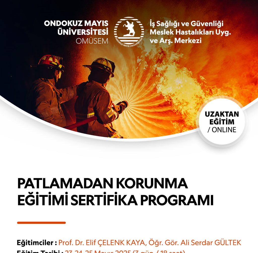 PATLAMADAN KORUNMA EĞİTİMİ SERTİFİKA PROGRAMI