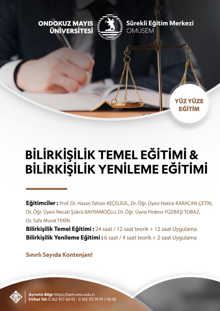 Bilirkişilik Temel Eğitimi & Bilirkişilik Yenileme Eğitimi