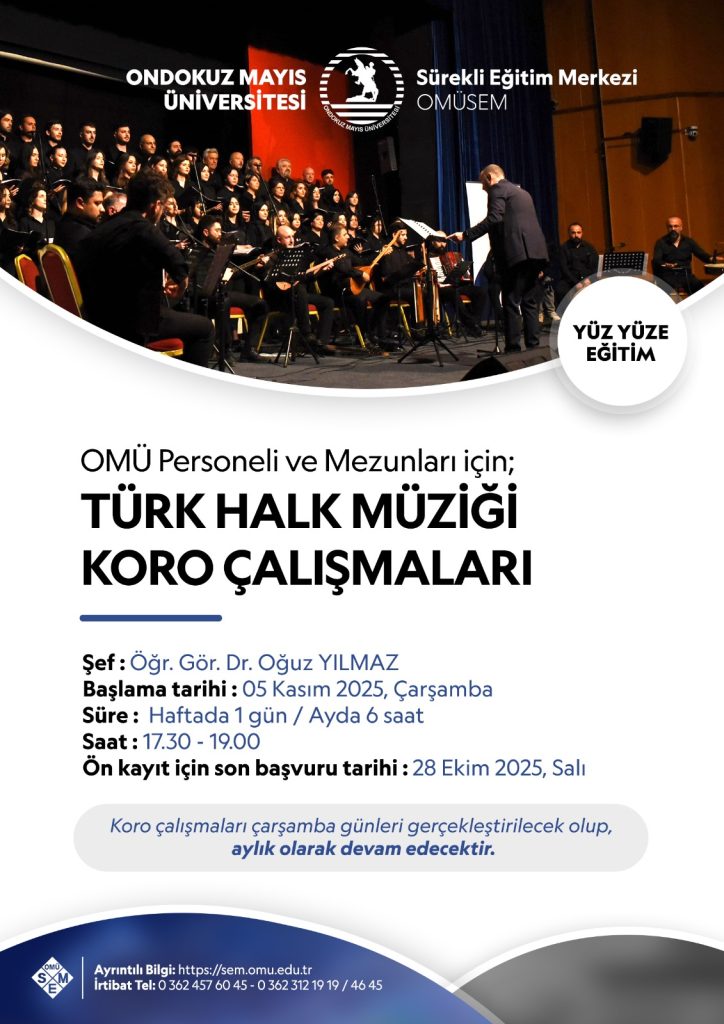TÜRK HALK MÜZİĞİ KORO ÇALIŞMALARI