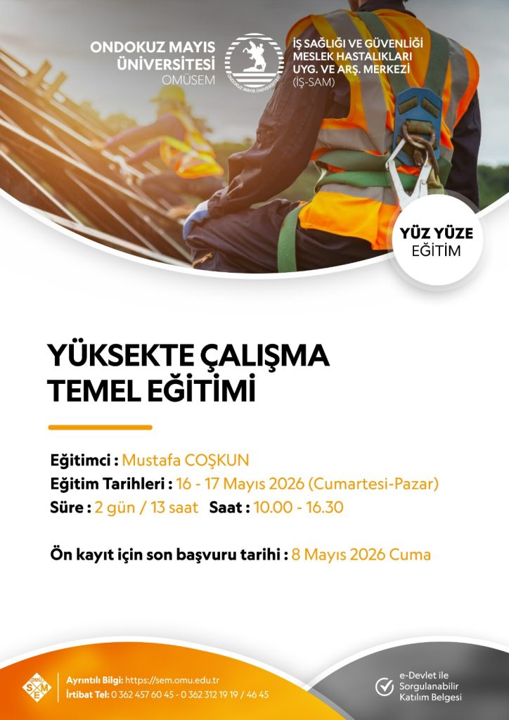 YÜKSEKTE ÇALIŞMA TEMEL EĞİTİMİ