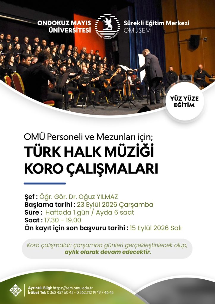 Türk Halk Müziği Koro Çalışmaları